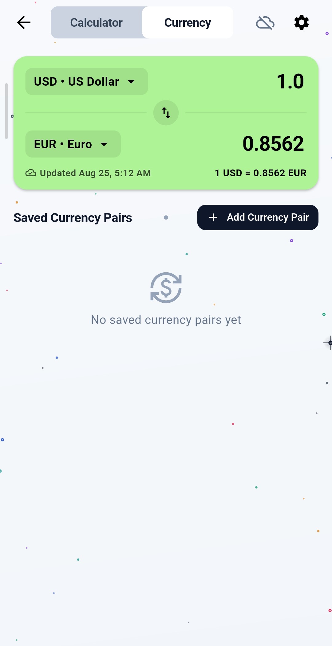 Remindr! currency converter